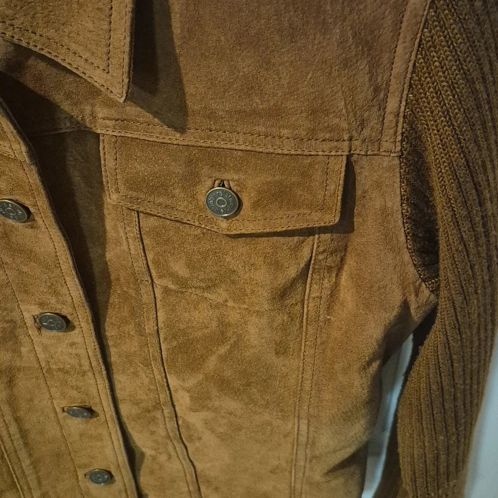 Relativity Rustic Suede Jean Jacket - Picture 2 of 5